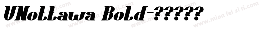 VNottawa Bold字体转换